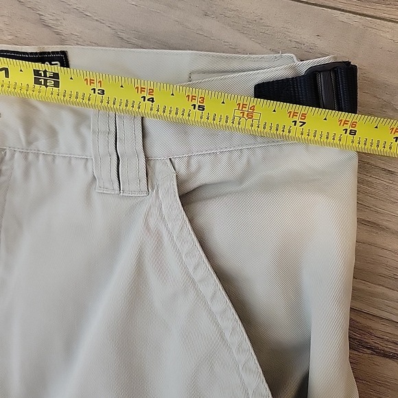 PACO Jeans Cargo Shorts Mens 36 Beige Military Style Baggy Y2K Loose Hip Hop VGT - Picture 11 of 16